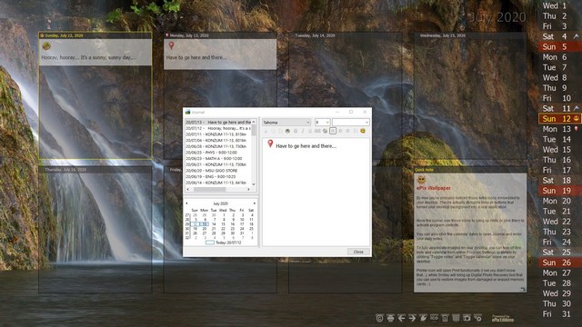 ePix Wallpaper Calendar